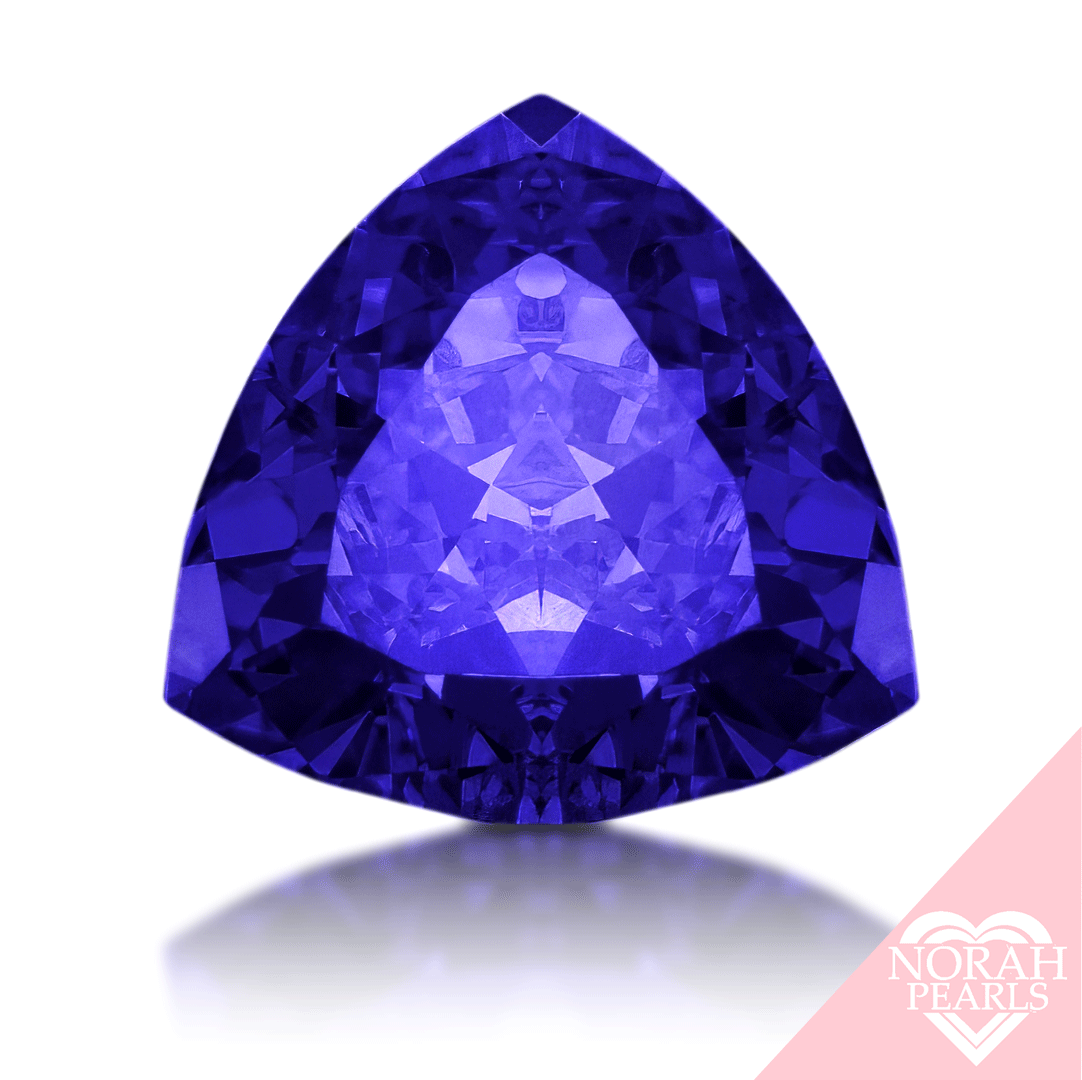 10mm trillion cut tanzanite high-quality cubic zirconia loose stone