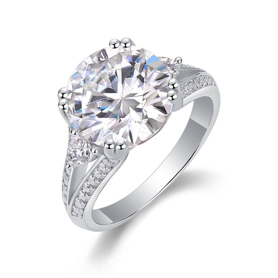 Radiant Majesty Moissanite Ring