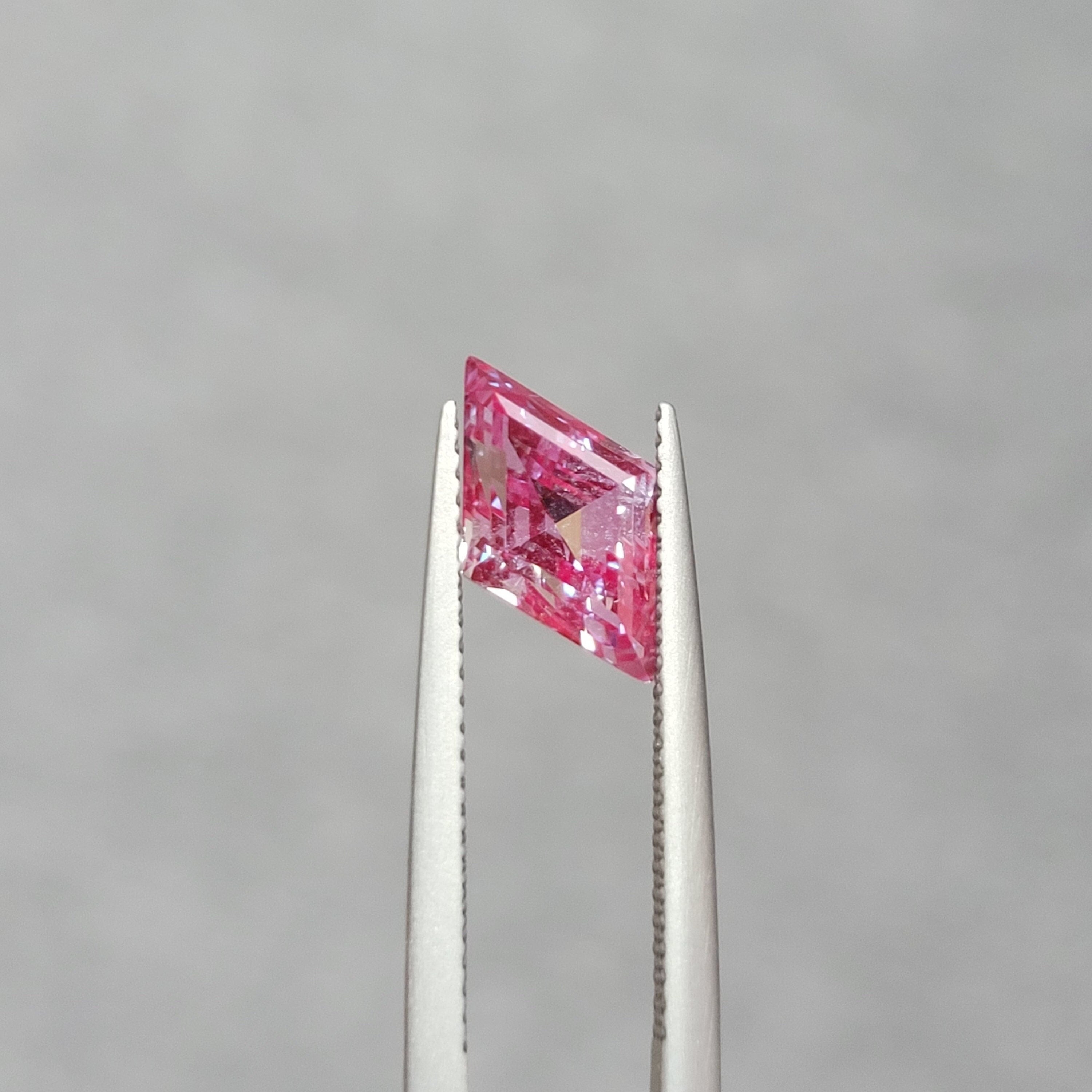7x12mm 2.23ct loose alexandrite lab grown rhombus cut loop clean gemstone  lozenge shape