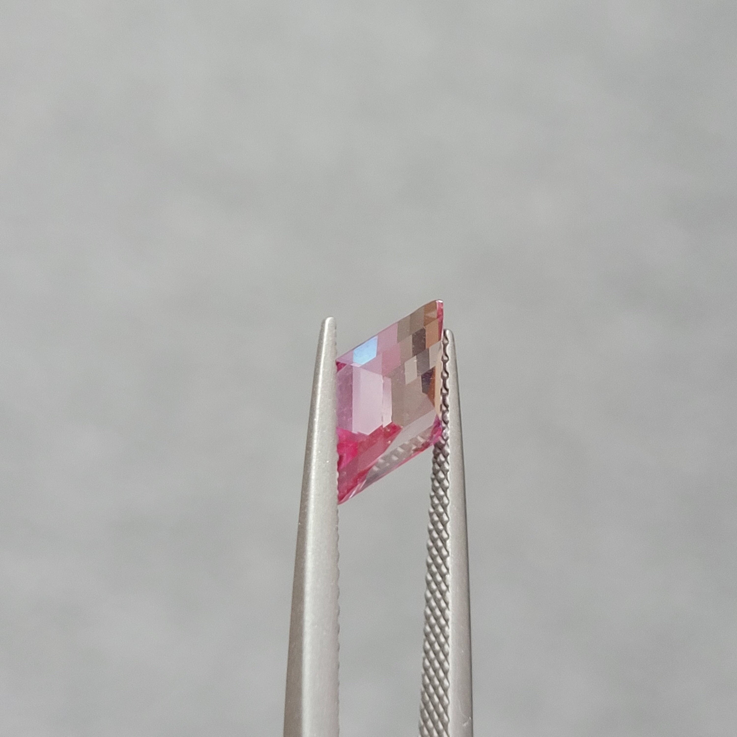7x12mm 2.23ct loose alexandrite lab grown rhombus cut loop clean gemstone  lozenge shape
