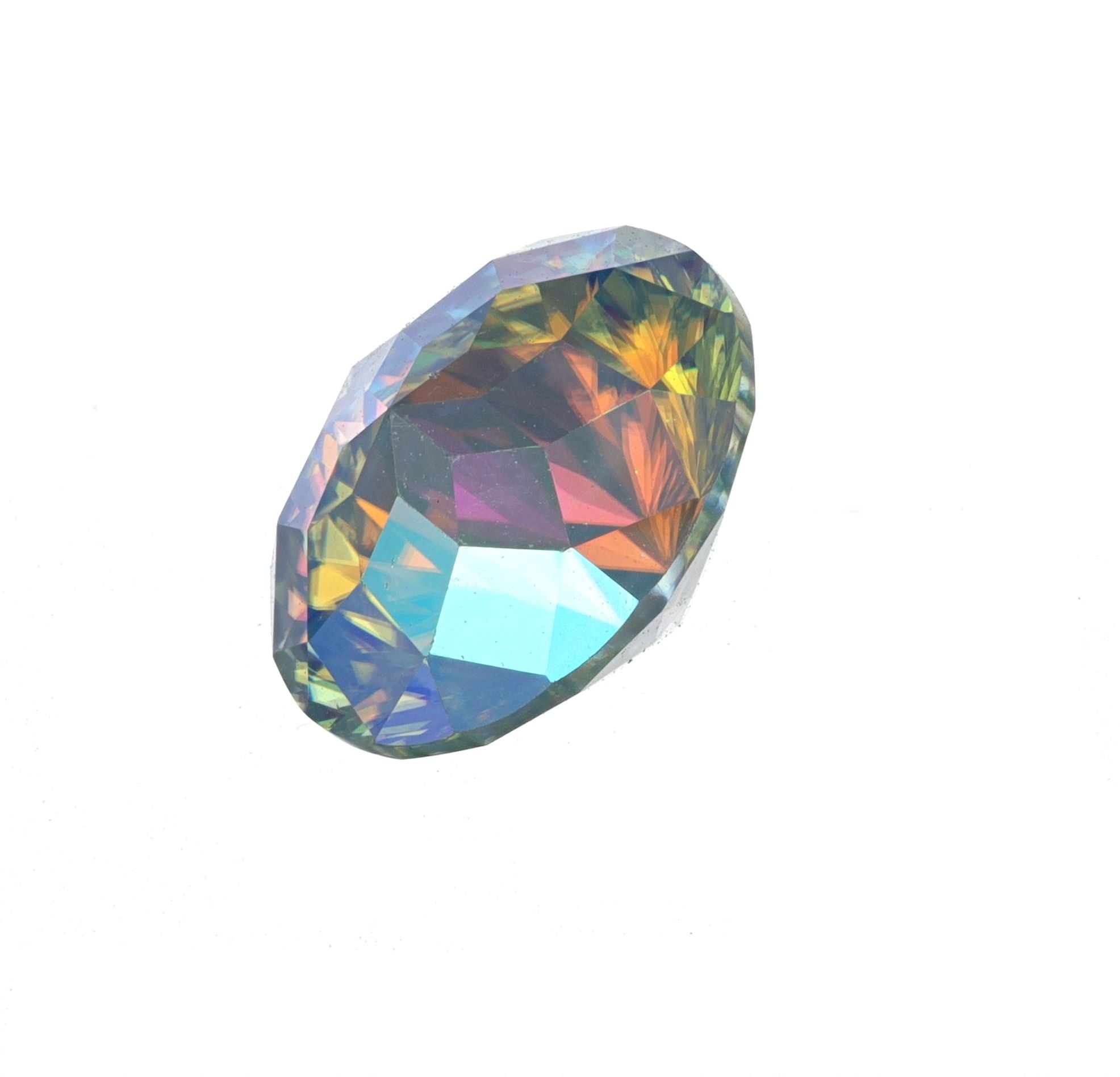 Moissanite Rainbow Certified 2ct Imperial Round Cut Gemstone (8mm) - Unique GRA Certified Jewelry Find