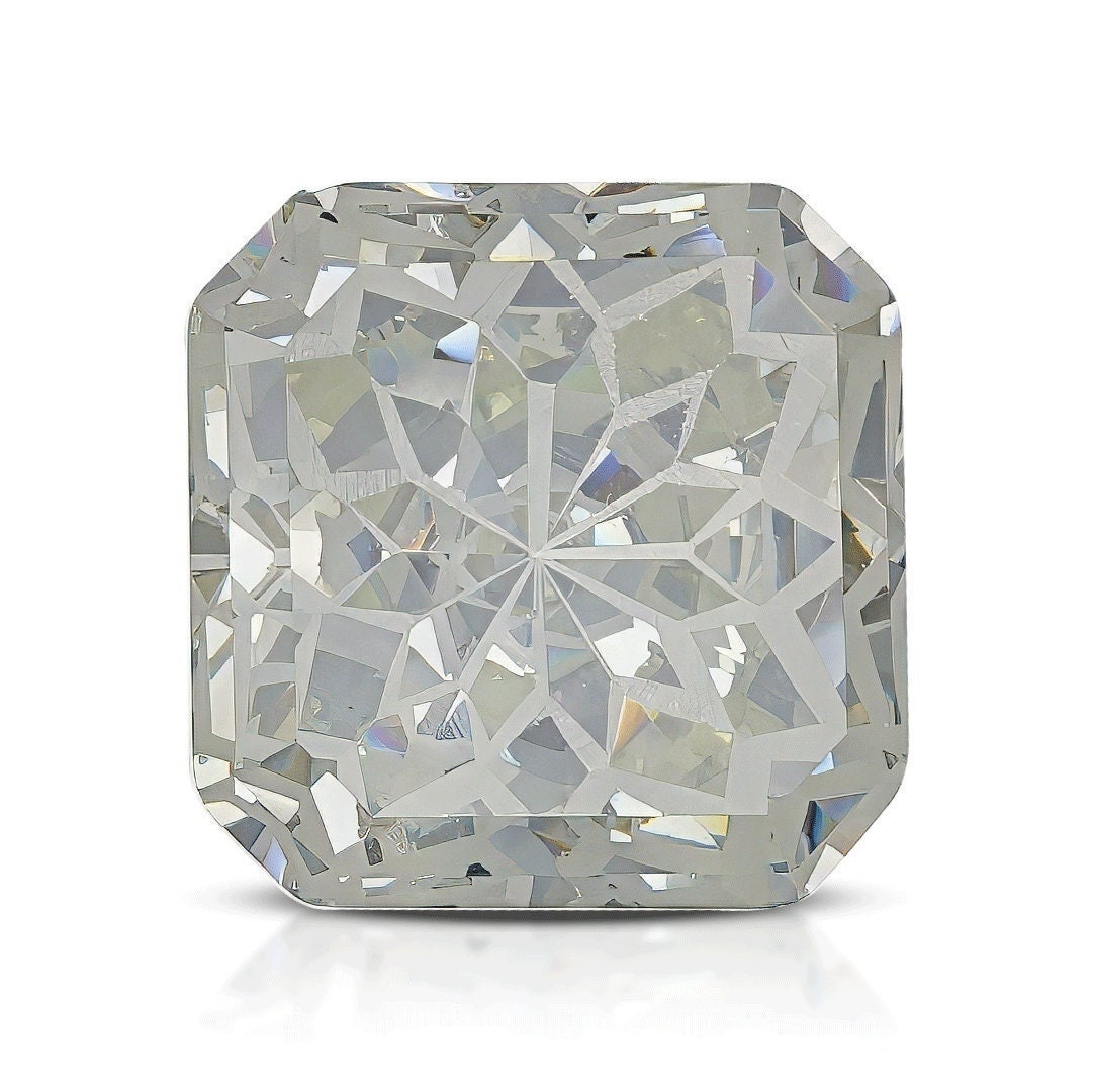 Cubic zirconia 10mm aaa grade fantasy cut white color - brilliantly clean and perfect for crafting