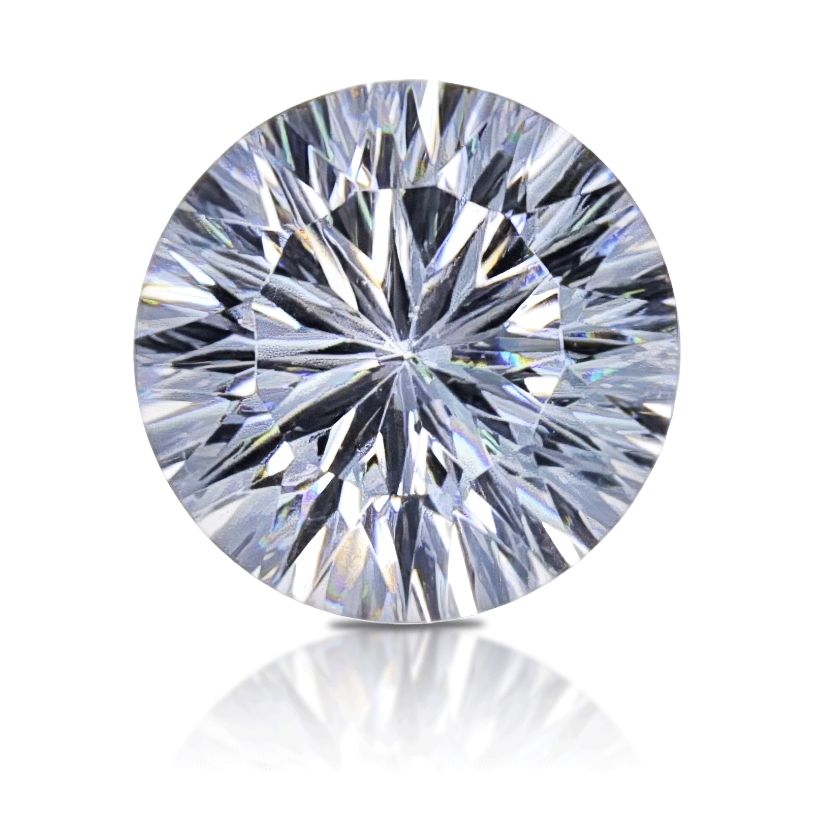 Cubic Zirconia 8mm Colorless Round Cut for Jewelry Making