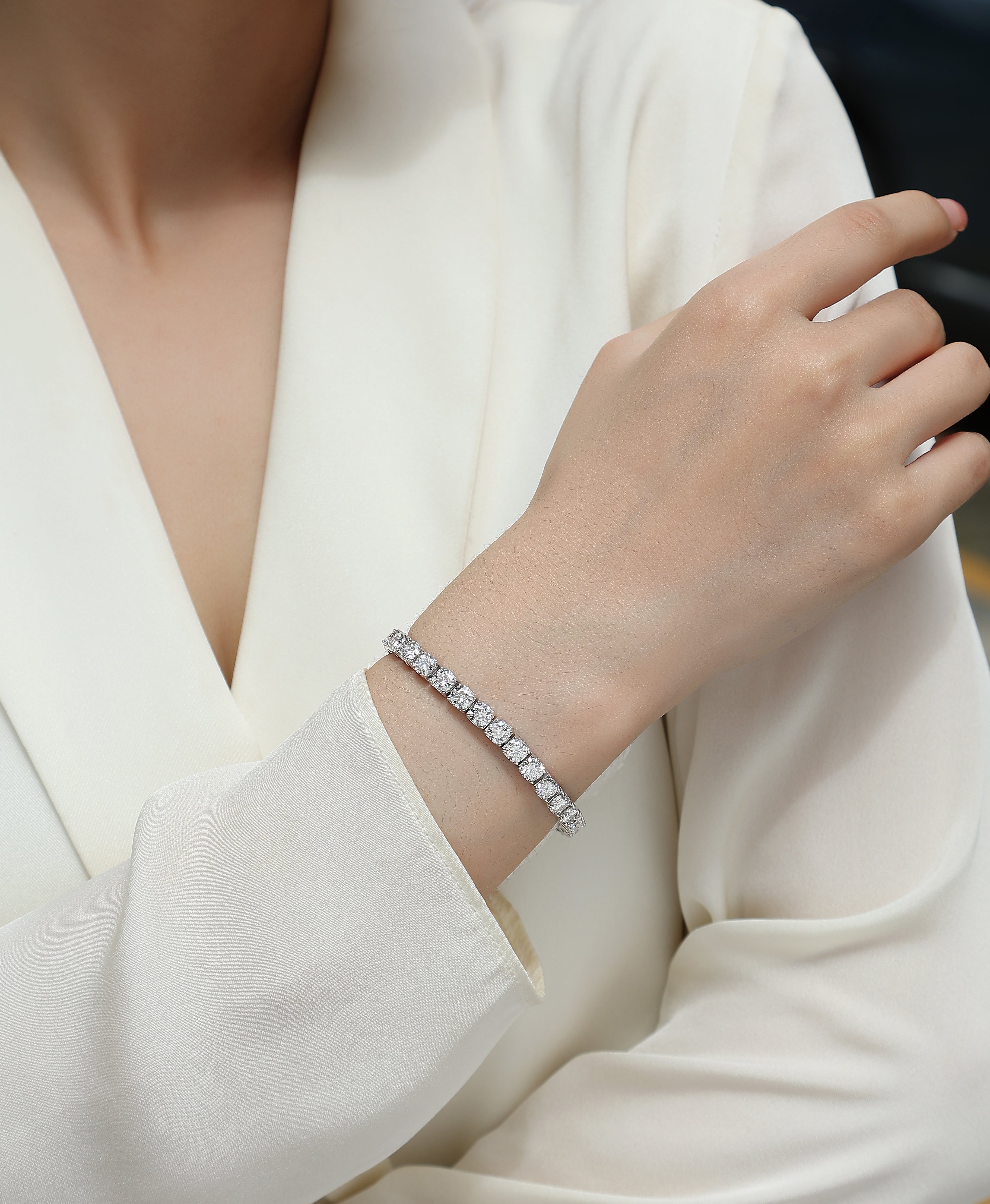 Moissanite 5mm Tennis Bracelets