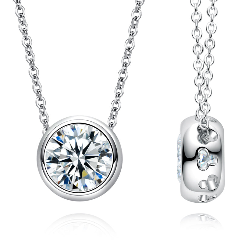 Moissanite Diamond Pendants Necklace