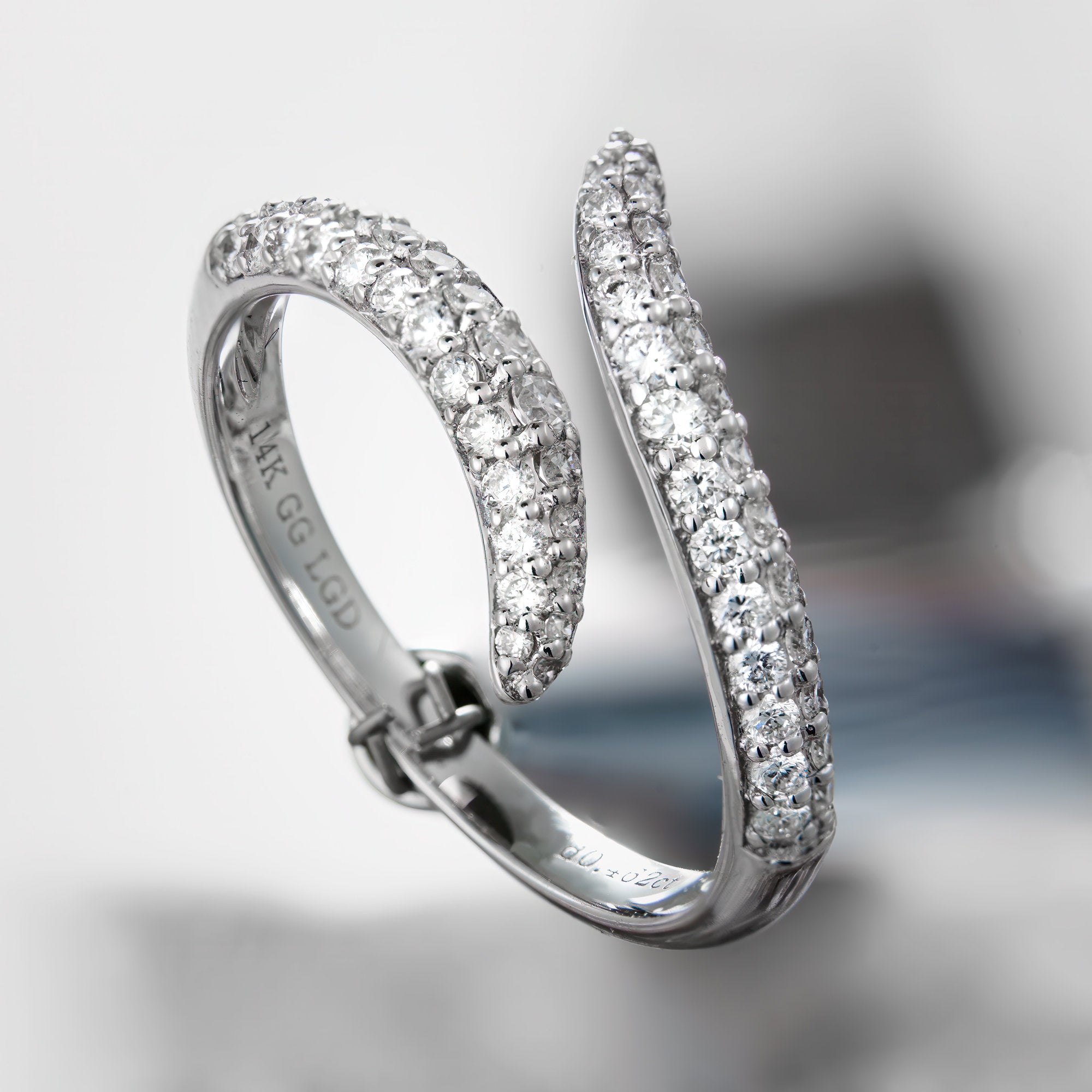 Lab-Grown White Gold Ring - 14k, 0.44ct CVD Diamond, Size 6 US